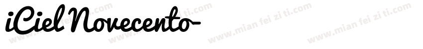 iCiel Novecento字体转换